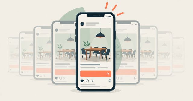 An illustration representing the same ad being shown numerous times to the same customer
